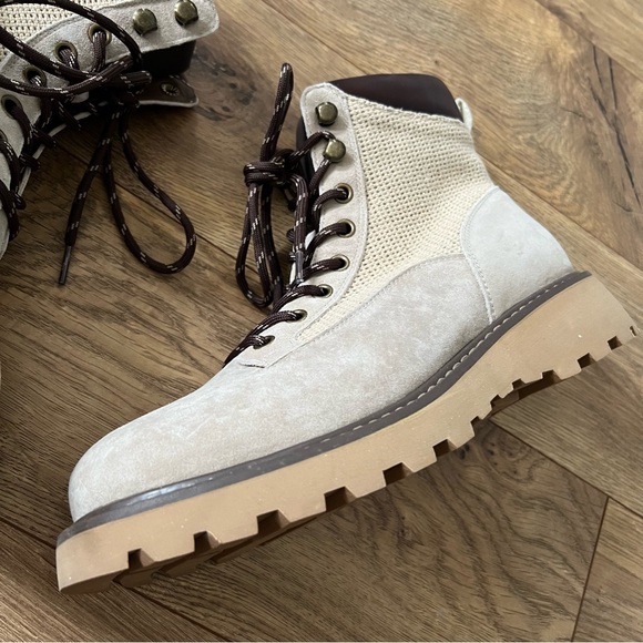 Steve Madden Cino Taupe Suede Boots - Picture 3 of 9